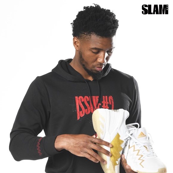 Adidas Donovan Mitchell D.O.N Issue #2 Hoodie GI8555 (Black/Red) - Picture 4 of 5